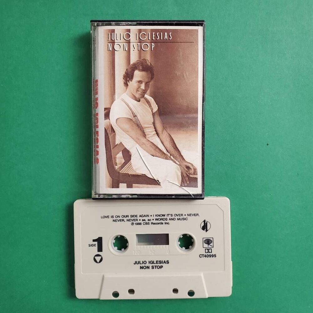 Julio Iglesias Non Stop Cassette 1988 CBS Records